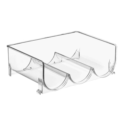 mDesign Stackable 3-Bottle Rack (Clear)