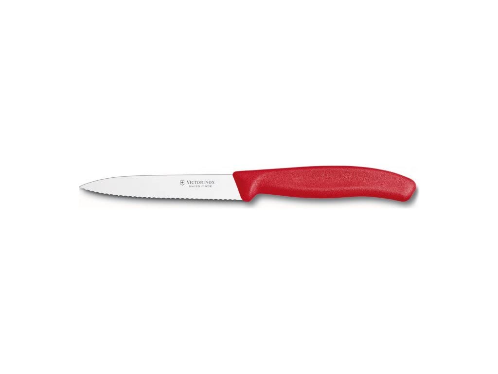 Victorinox 4 Inch Swiss Classic Paring Knife with Serrated Edge, Spear Point