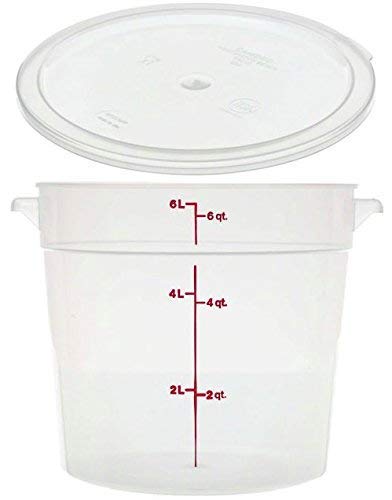 Cambro Camwear 6-Quart Round Container with Lid