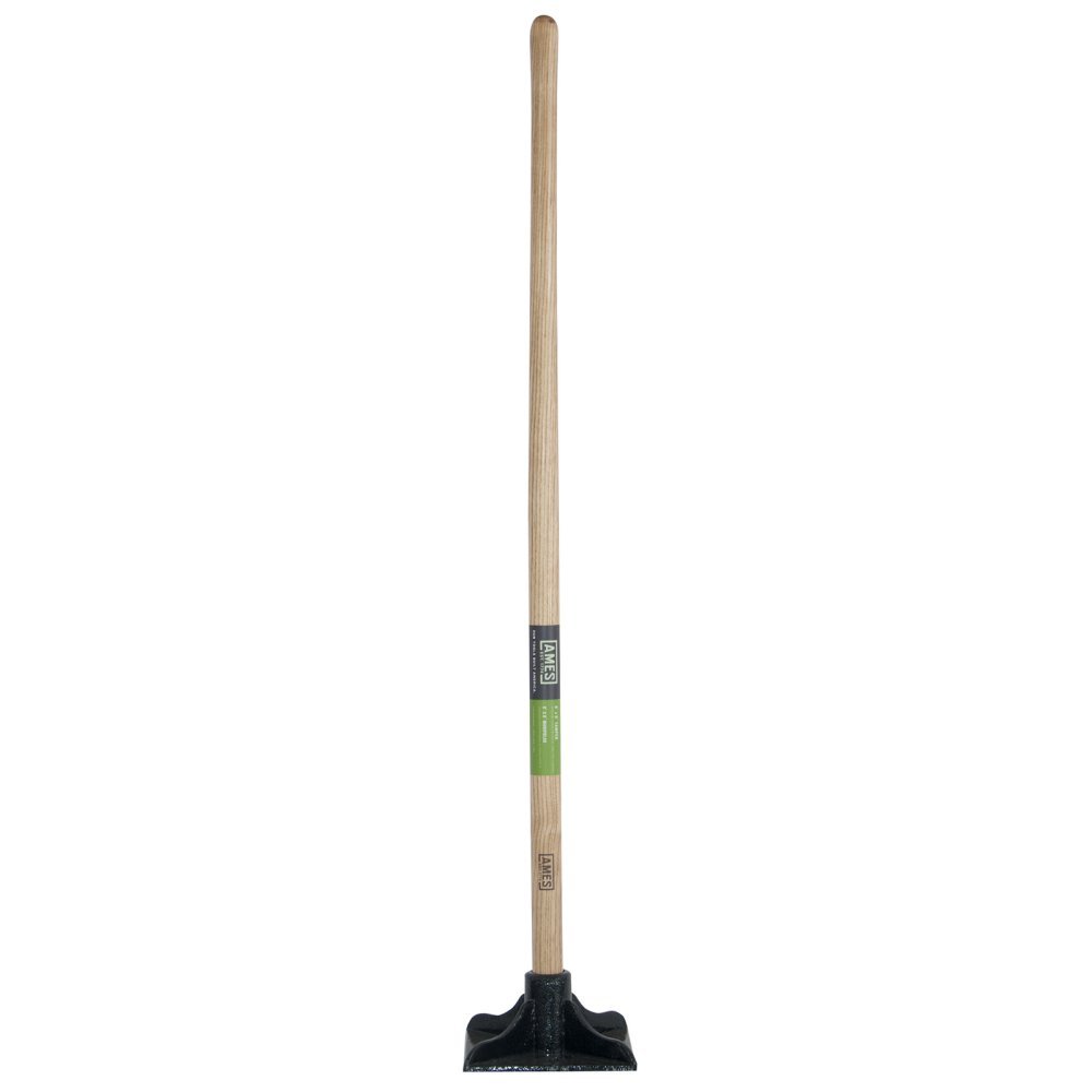 AMES 9‑Pound Steel Tamper with Hardwood Handle, 48-Inch