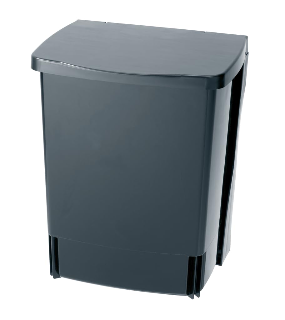 Brabantia 2.6 Gal Built-in Cupboard Trash Can (Black) — Compact Hidden Can