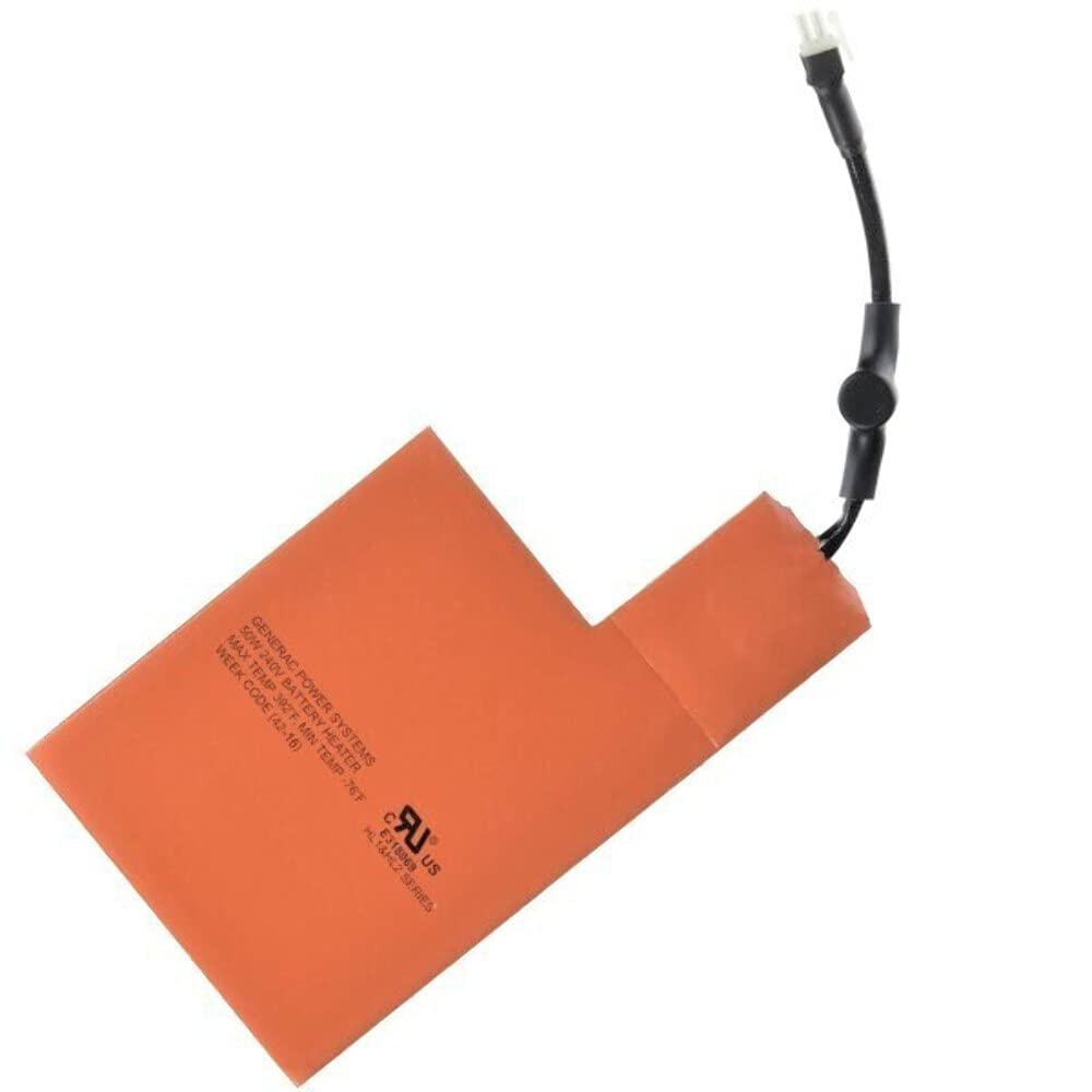 Generac 7101 Battery Heater Pad for 9kW-22kW Air Cooled Standby Generators - Maintain Optimum Battery Performance, Orange Space Heater