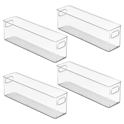 mDesign Clear Bathroom Storage Caddies