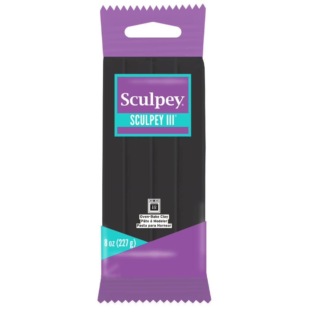Sculpey III Clay — Black 8 oz