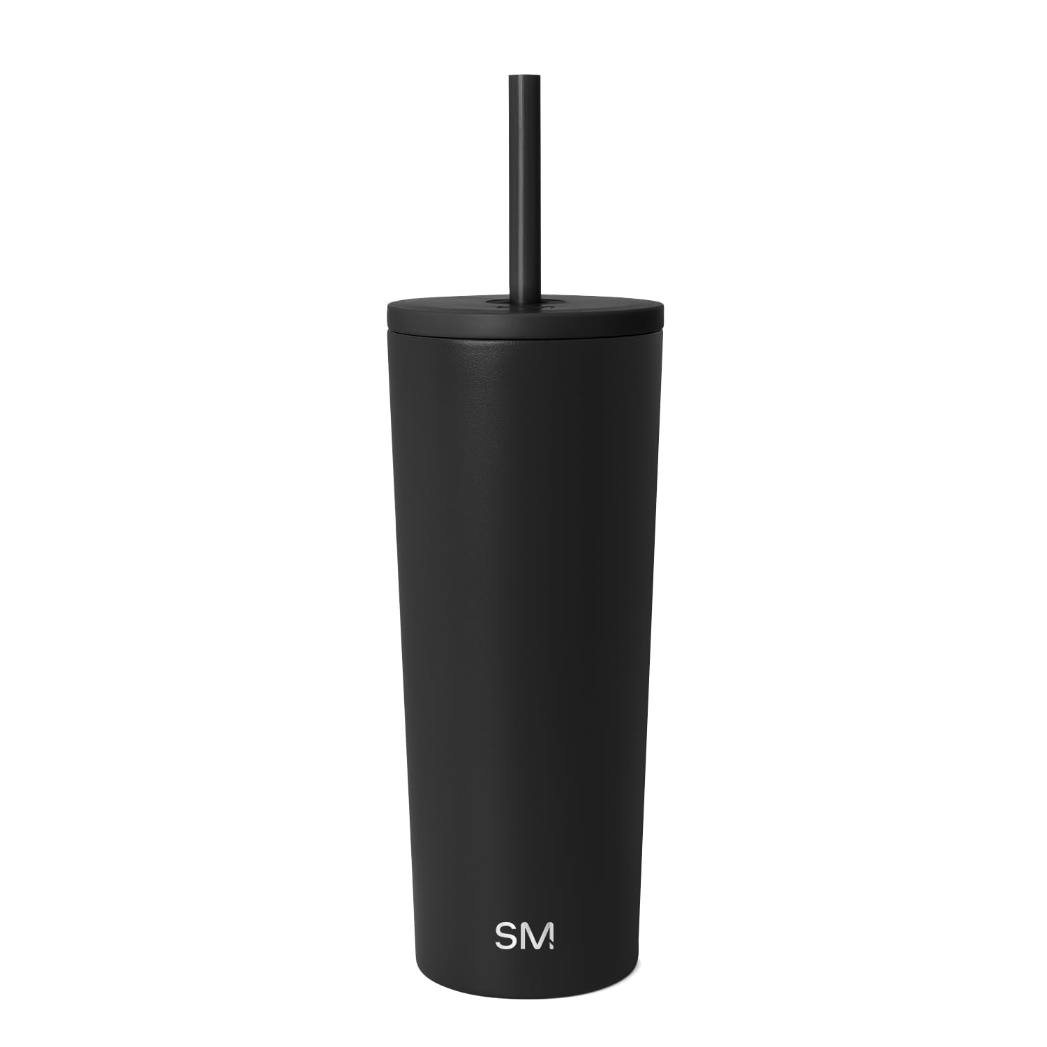 Simple Modern Classic Tumbler with Straw Lid — 24oz (Midnight Black)