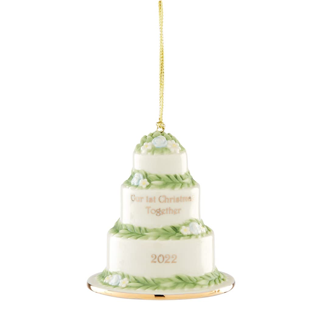 Lenox Our First Christmas Together Cake Ornament