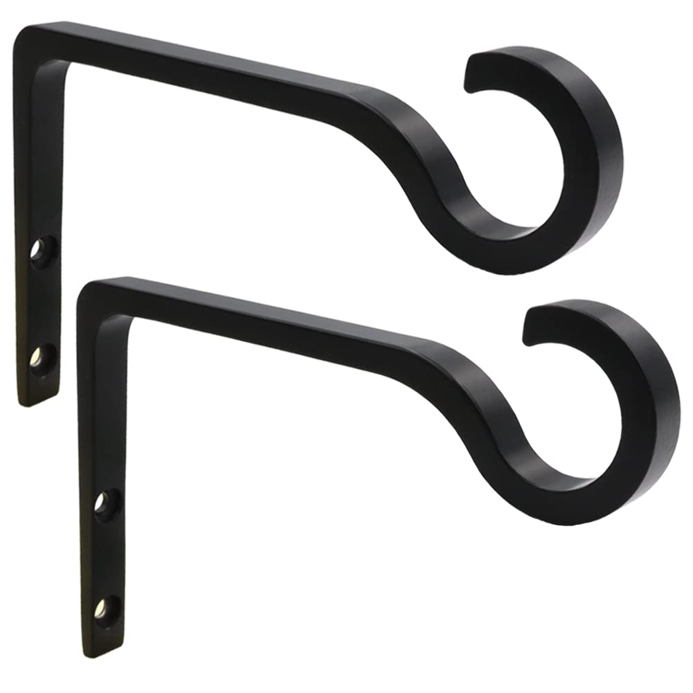 QIEGL 6-inch Aluminum Wall Plant Brackets (2-Pack)