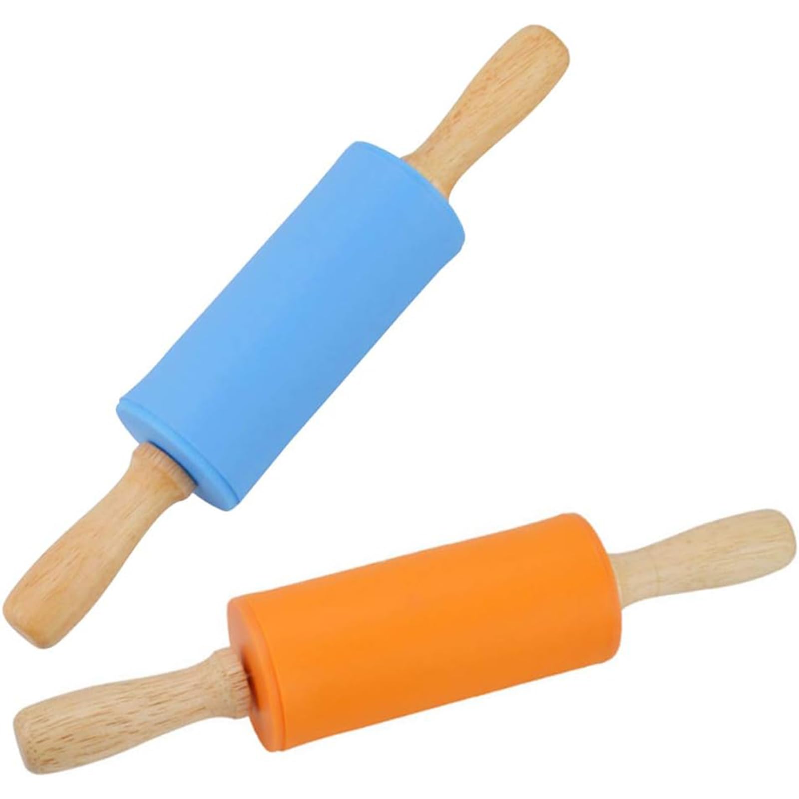Koogel 9-Inch Mini Silicone Rolling Pins (2-Pack)