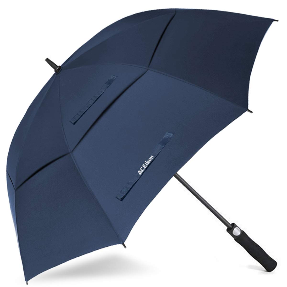 72-Inch Oversize Golf Umbrella — Automatic Open, Double Canopy, Windproof