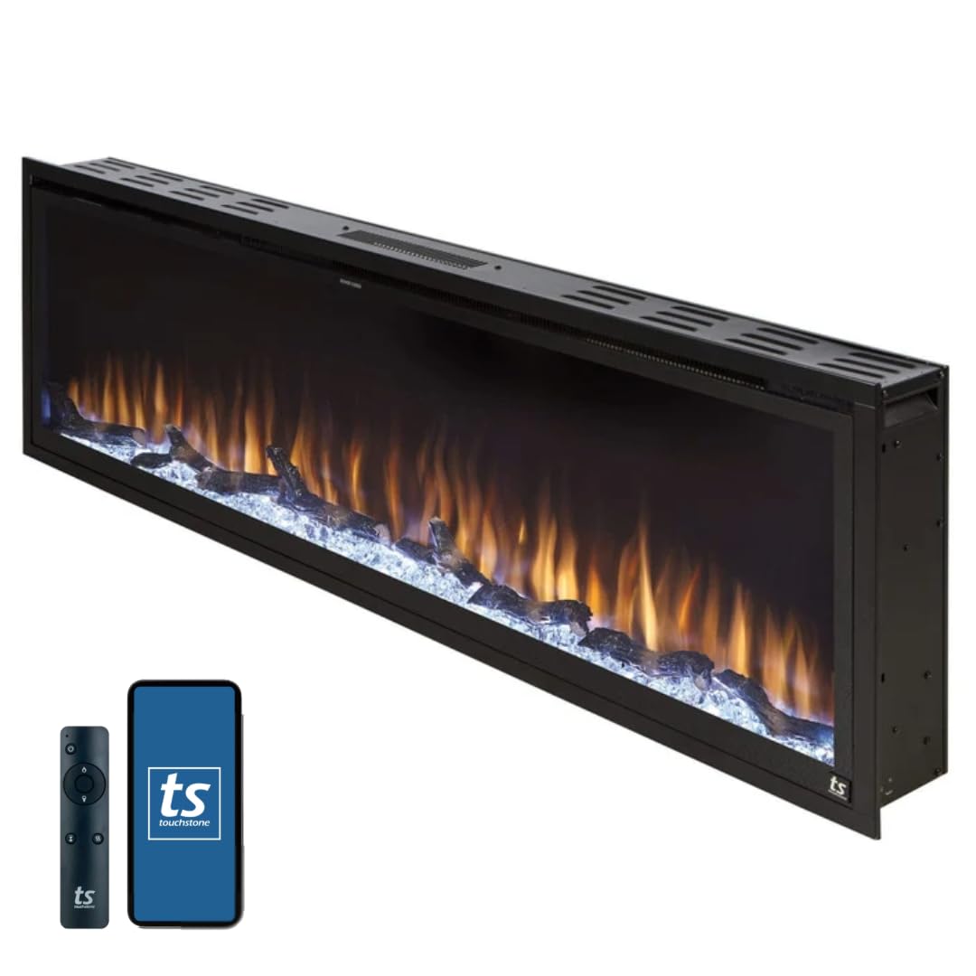 Touchstone Sideline Elite 60" — My smart, large recessed fireplace
