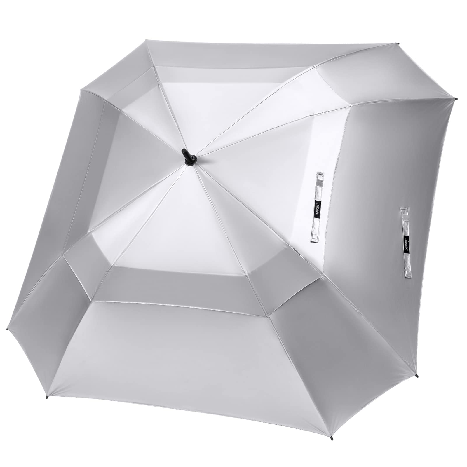 G4Free 68-Inch Square Canopy Golf Umbrella — UV Protection, Lightweight Fiberglass