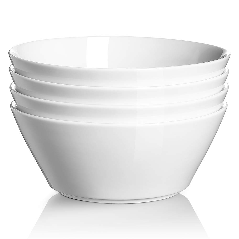 DOWAN 32 oz Porcelain Bowls (Set of 4)