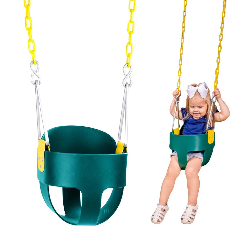 Squirrel Products High‑Back Bucket Toddler Swing