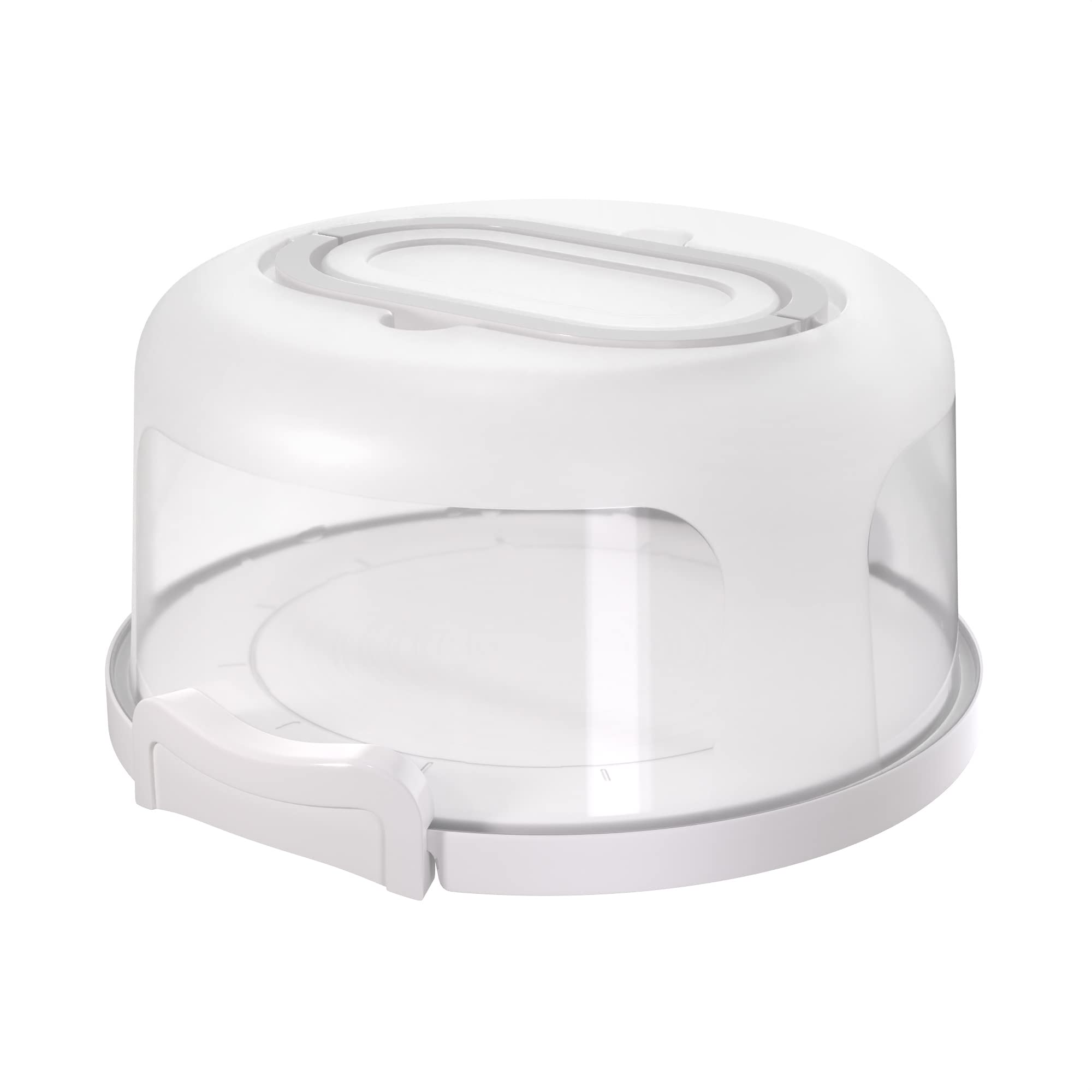 Top Shelf Elements Round Cake Carrier (White)