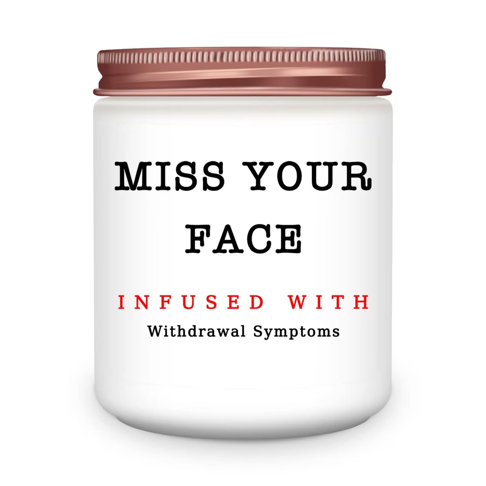 Homsolver "Miss Your Face" Lavender Scented Candle — Reusable Jar