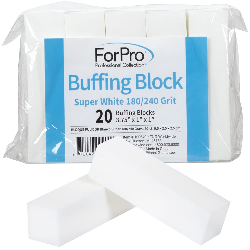 ForPro Super White Buffing Blocks