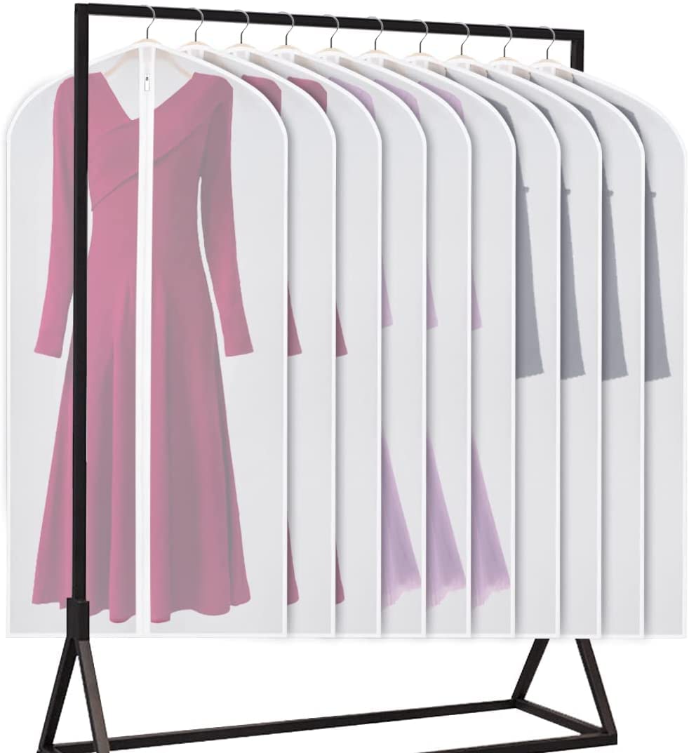 Univivi 60" PEVA Garment Bags (10-Pack)