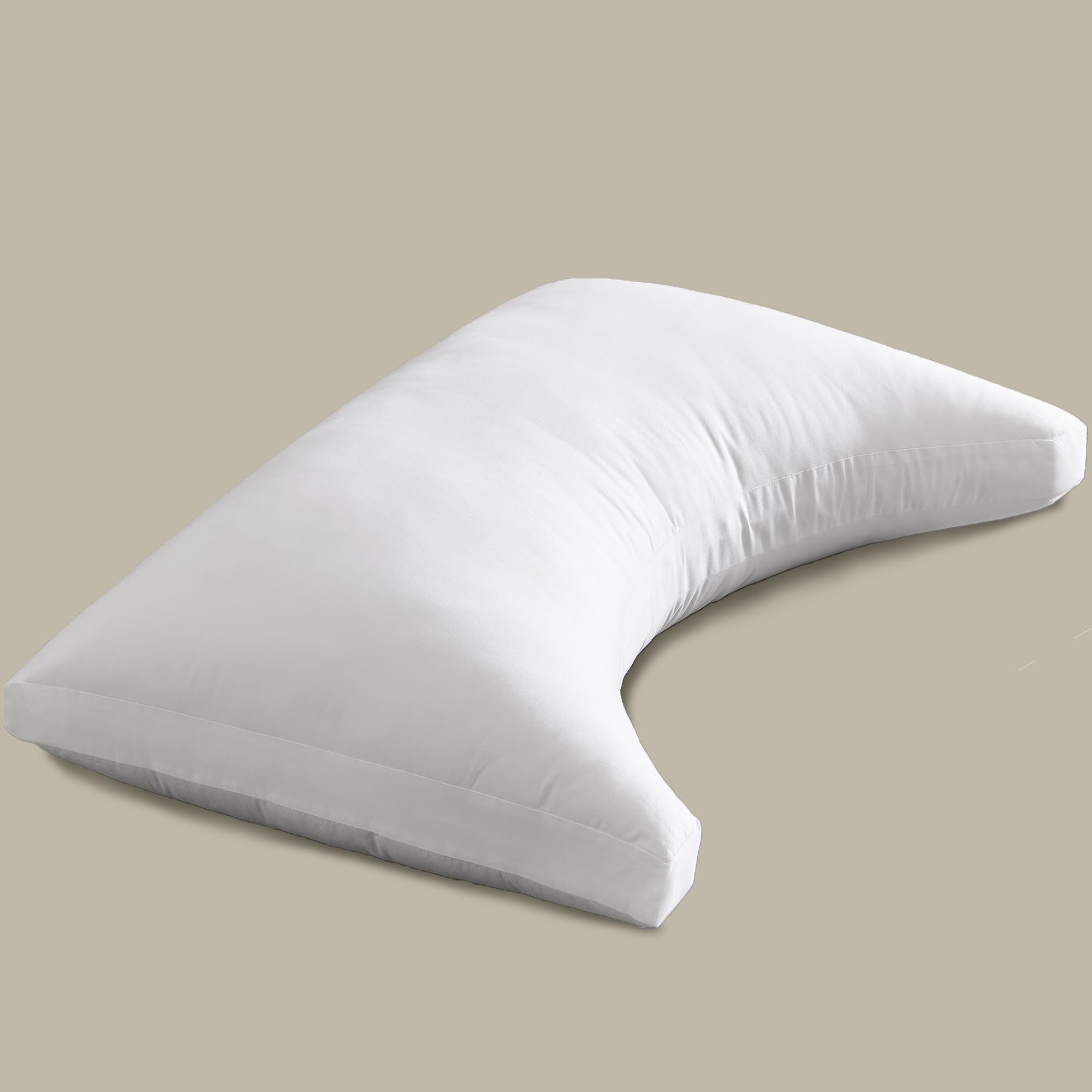 ACCURATEX Crescent-Shaped Adjustable Side Sleeper Pillow (Queen)