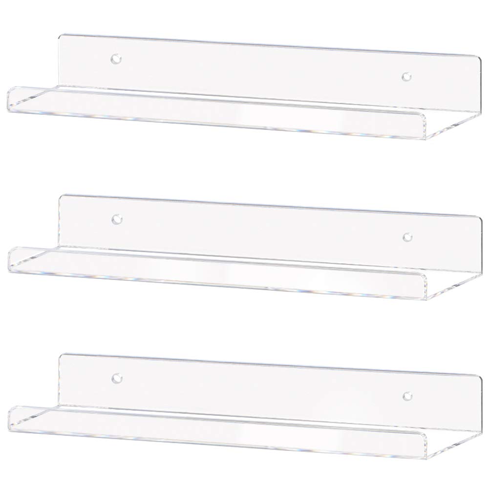 Weiai Clear Acrylic Shelves (15") - 3 Pack