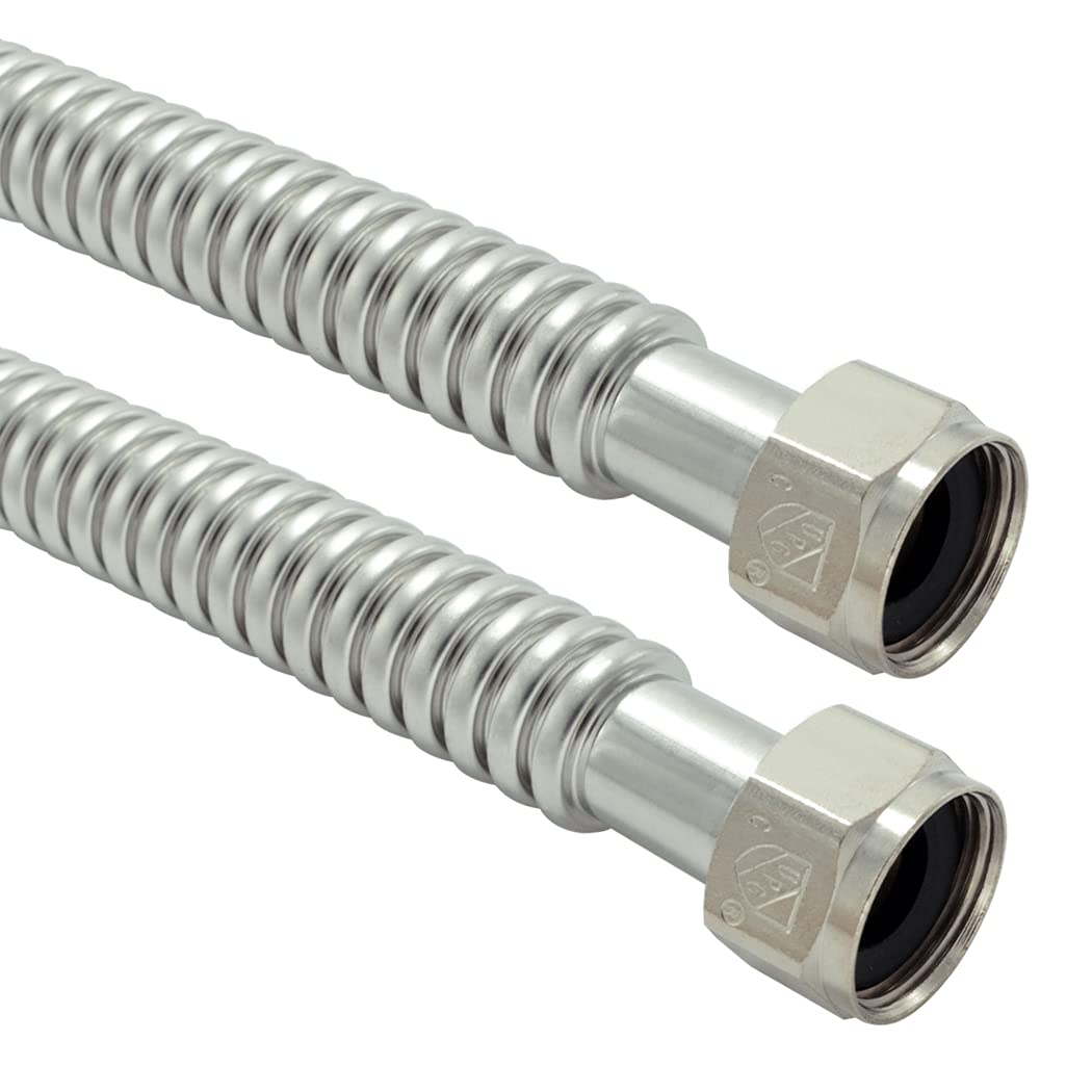 Stainless Corrugated Water Heater Connectors (2-Pack)
