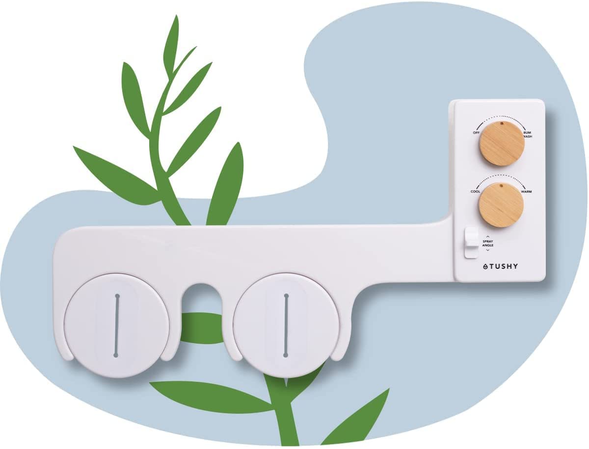 TUSHY Basic 2.0 Bidet Toilet Seat Attachment | Warm-Water Optional
