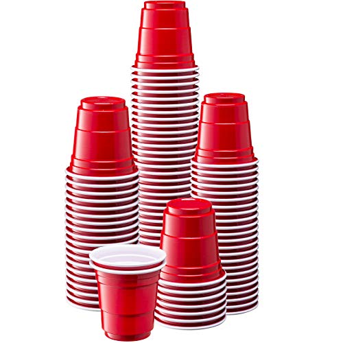 GUSTO Red Disposable Shot Cups (100 Pack)
