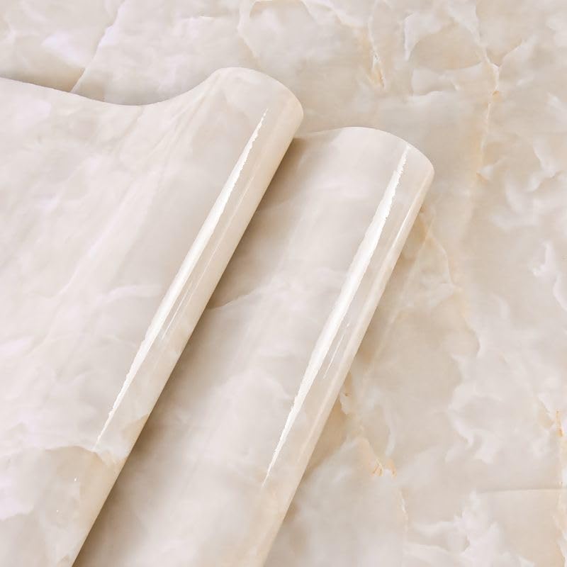 Yancorp Cream Marble Contact Paper
