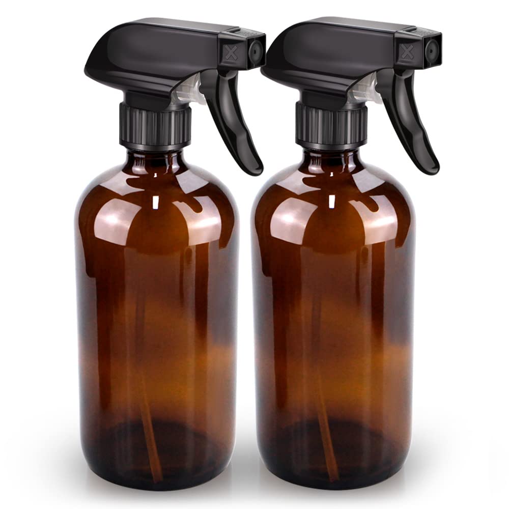Bontip Amber Glass 16oz Spray Bottle