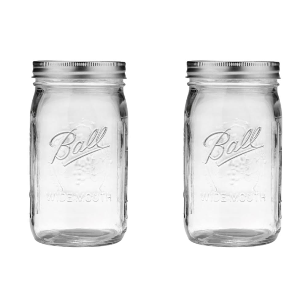 Ball Wide-Mouth Mason Jar, 32 oz (2-pack)
