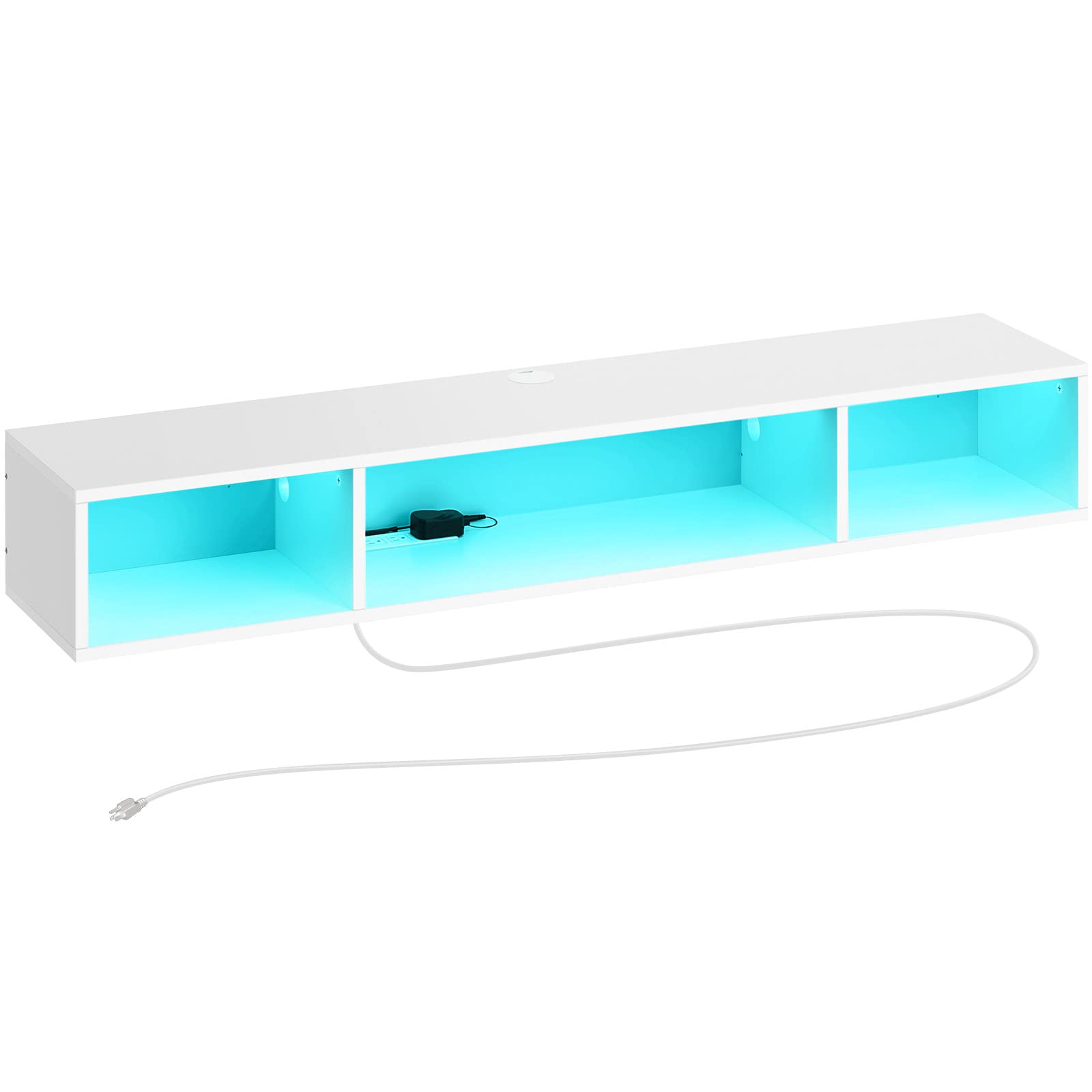 Rolanstar Floating Wall-Mounted TV Shelf 55"