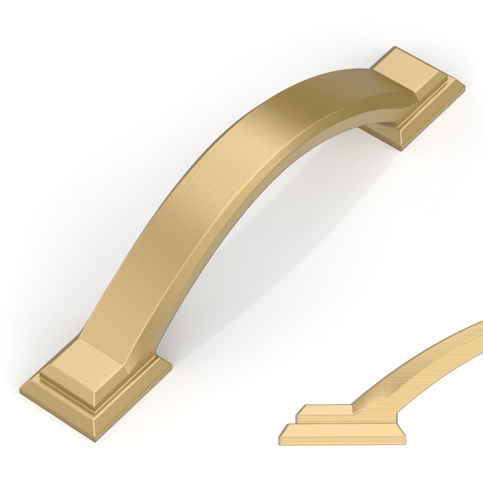 Amerdeco 3" Champagne Bronze Arch Handles (10-Pack)