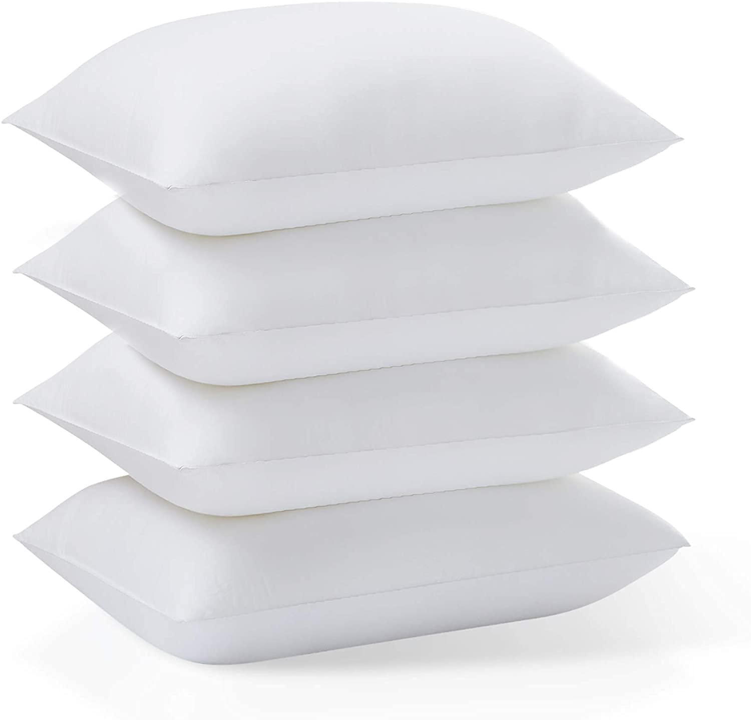 Acanva Basic Bed Pillow Soft Rest Cushion Stuffer for Sleeping, King, 4 Count