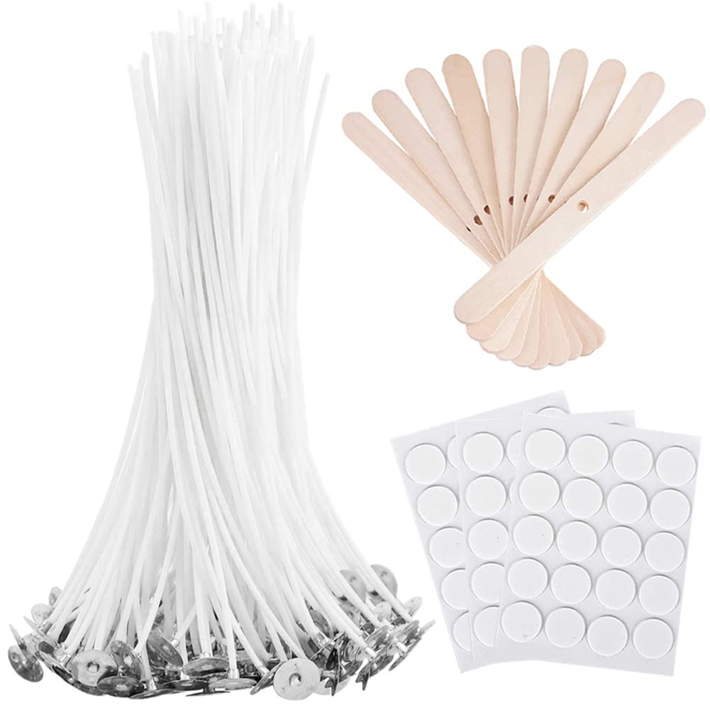 Bulk 6 in Pre-Waxed Candle Wicks (100 pcs)