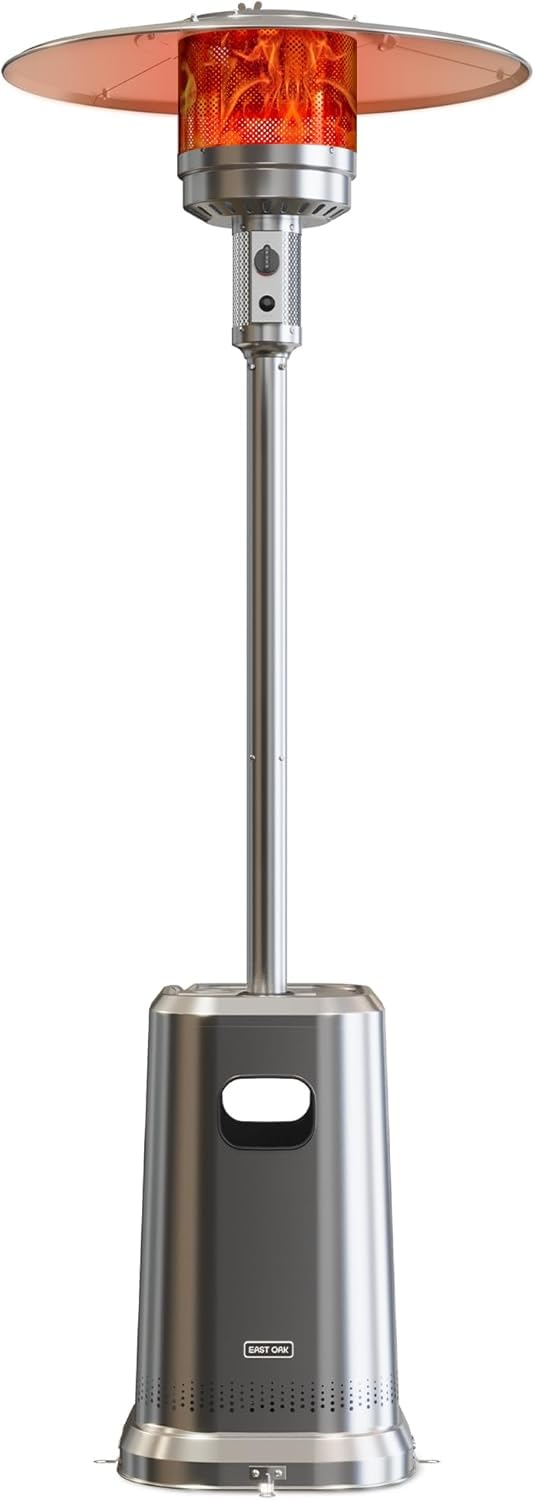 East Oak 50,000 BTU Stainless Steel Patio Heater
