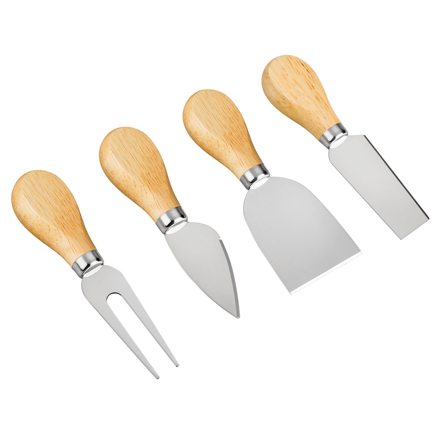 4-Piece Mini Stainless Steel Cheese Knife Set