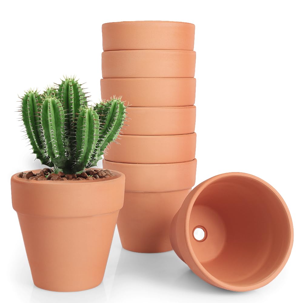 4" Terracotta Clay Pots (24-Pack)
