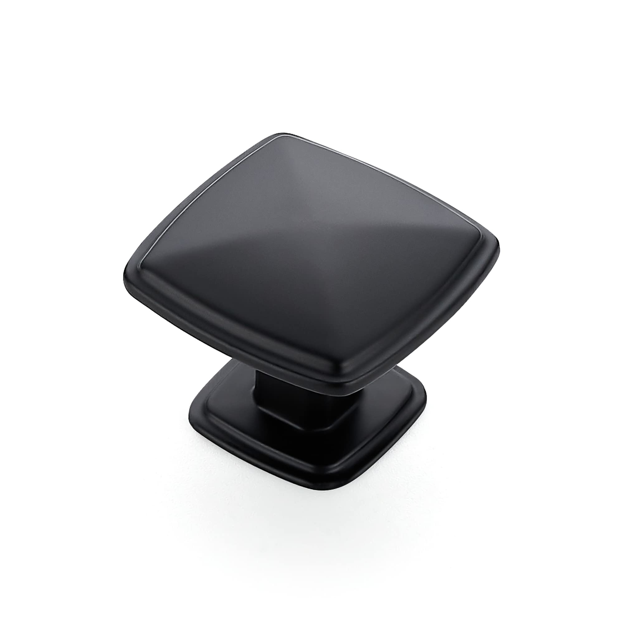 Ravinte Matte Black Square Cabinet Knobs (25-Pack)
