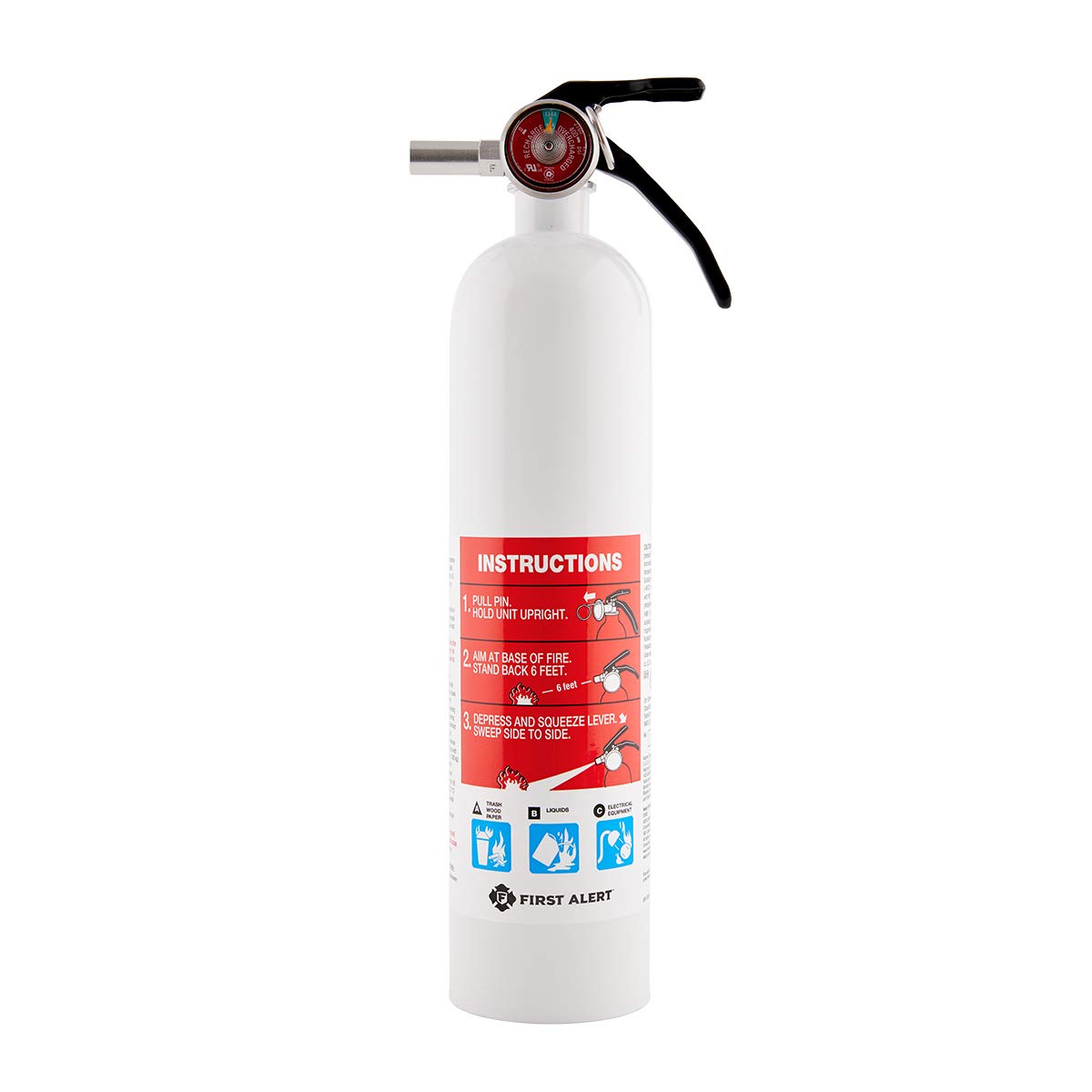 First Alert Marine1 Fire Extinguisher (1-A:10-B:C) — White