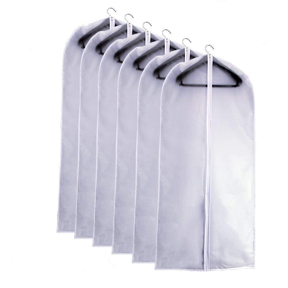 Clear PEVA Suit Bags 24x40 (Set of 6)