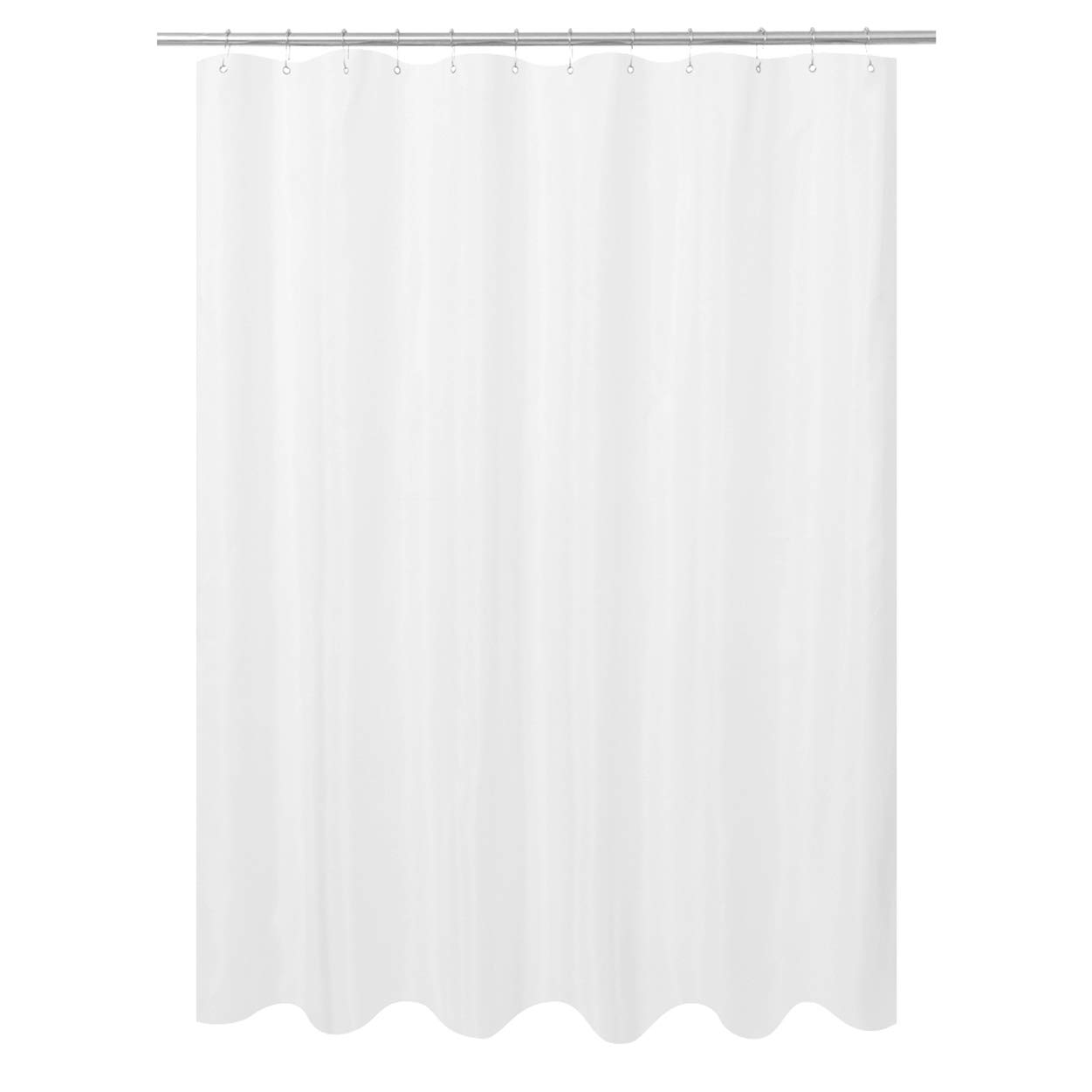 N&Y HOME Ultimate Waterproof Fabric Shower Curtain or Liner, TPU Lined, Machine Washable