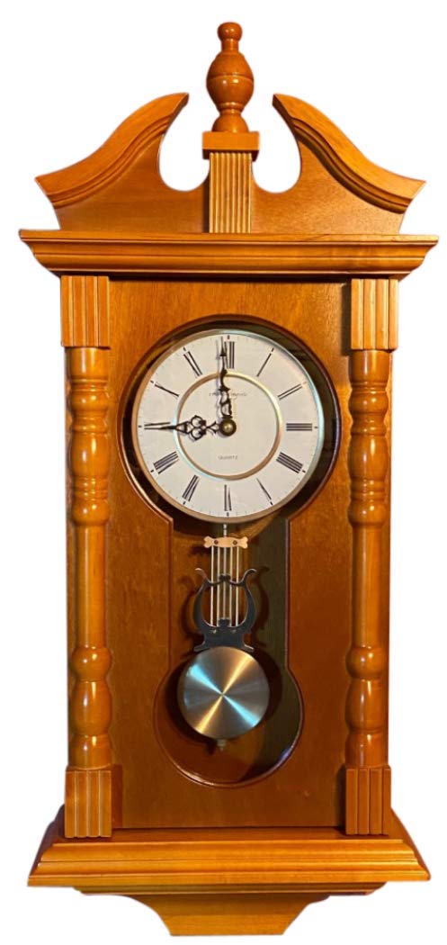 VMarketingSite Oak Grandfather Wall Clock (Chiming)