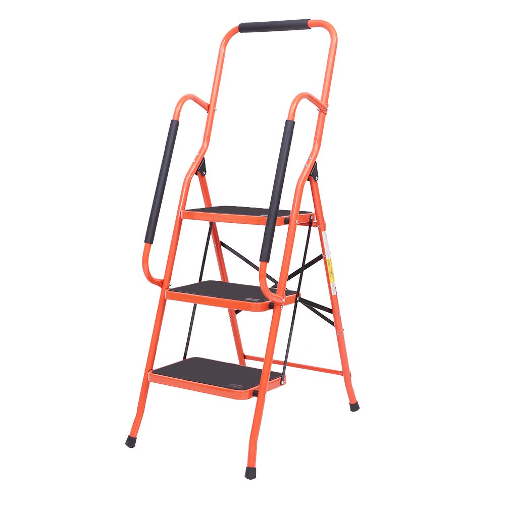 LUISLADDERS 3-Step Steel Ladder