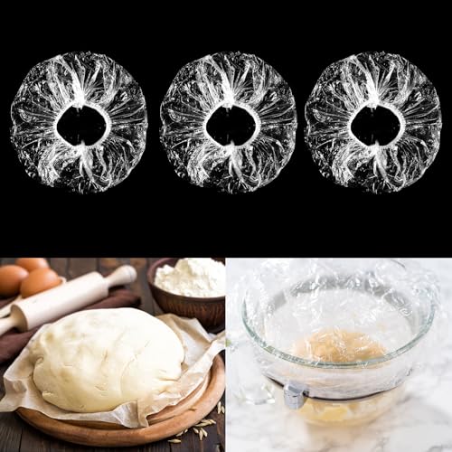 Elastic Reusable Plastic Bowl Covers (100-Pack)