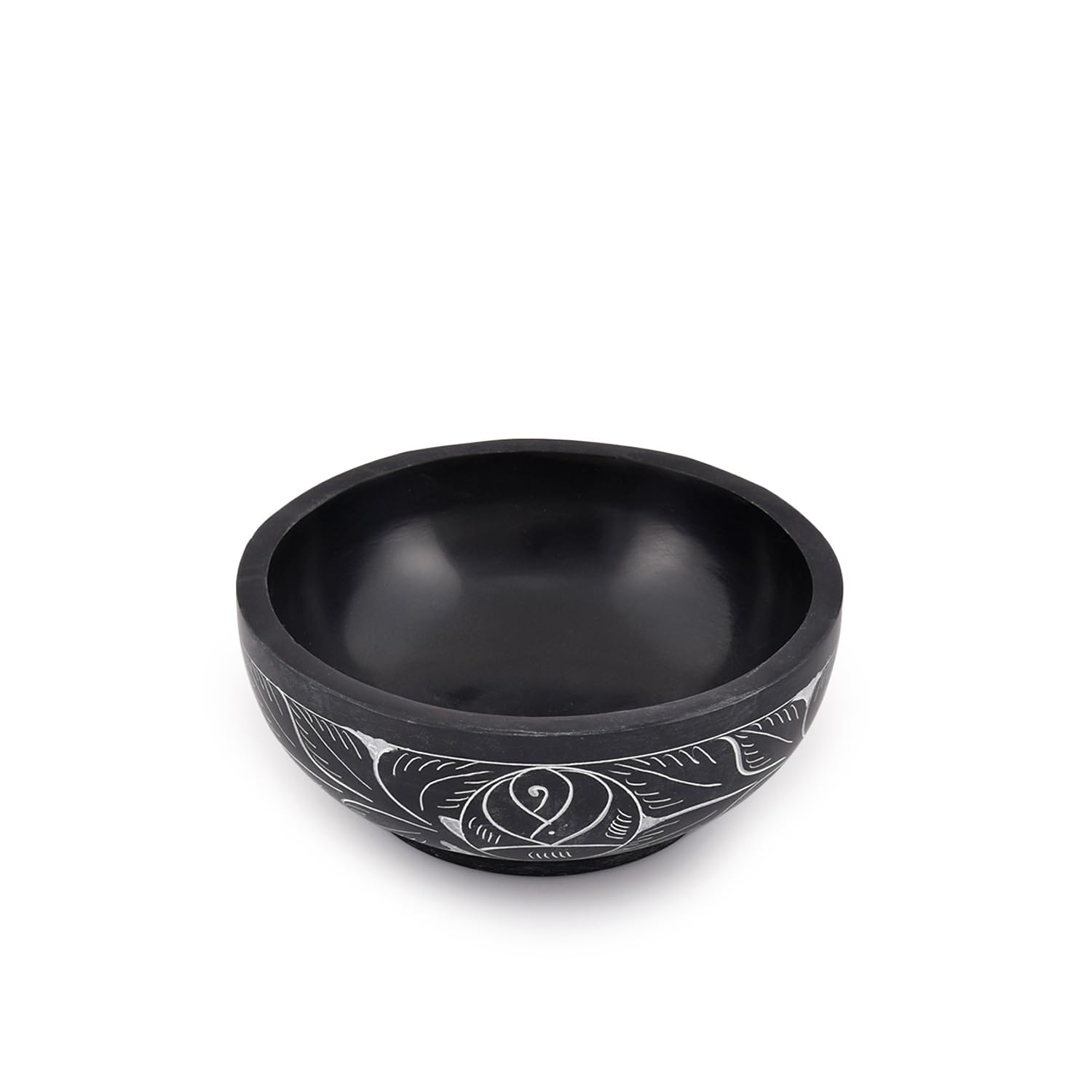 Kaizen Casa Hand-Carved Stone Smudge Bowl