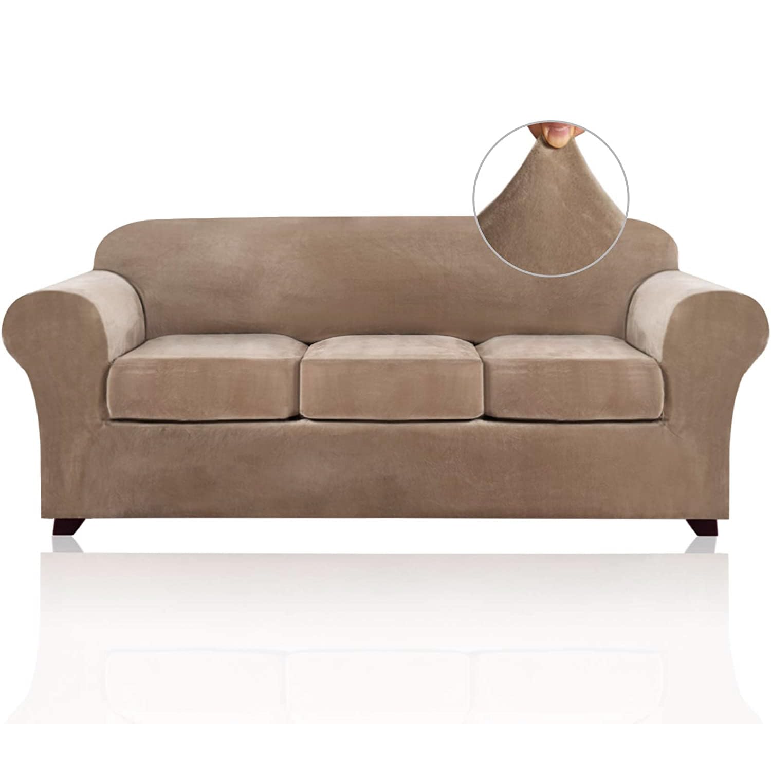 PrinceDeco Velvet 4-Piece Slipcover