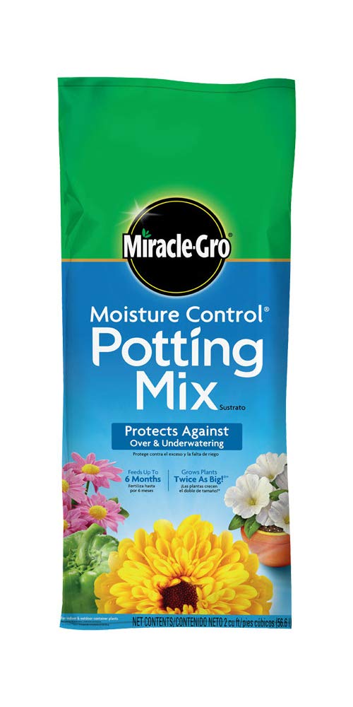 Miracle-Gro Moisture Control Potting Mix, Protects against Over- and Under-Watering, 2 cu. ft.