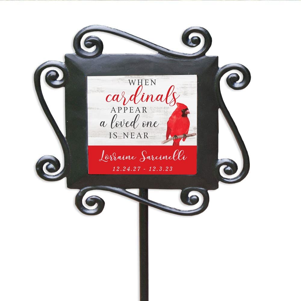 GiftsForYouNow Memorial Cardinal Garden Stake