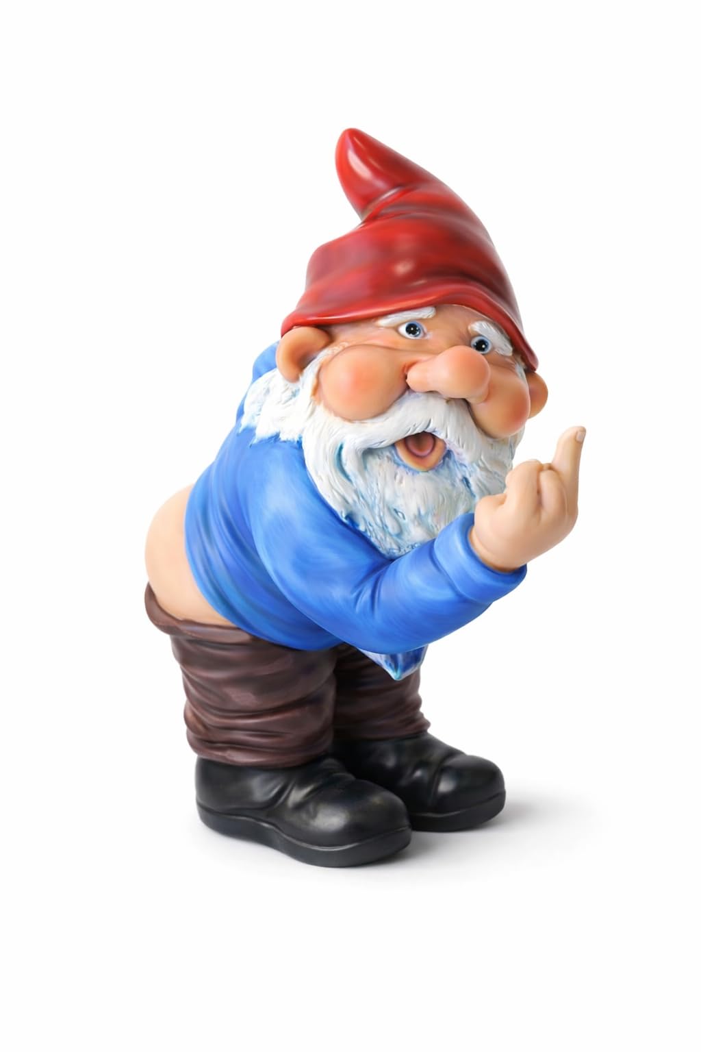 Cheeky Mooning Gnome Statue