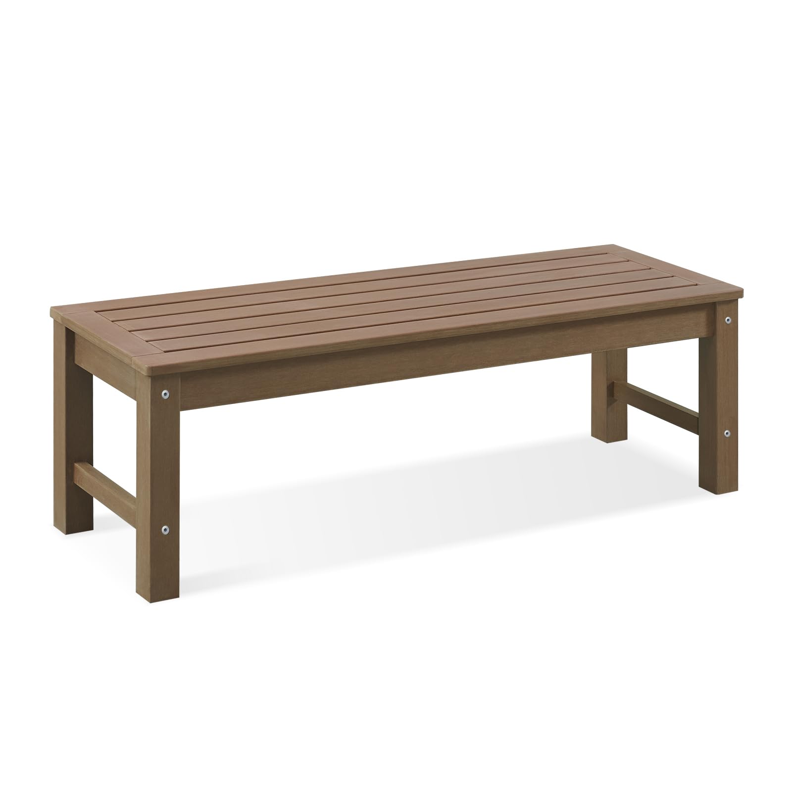 Psilvam Knight Poly Lumber Backless Bench