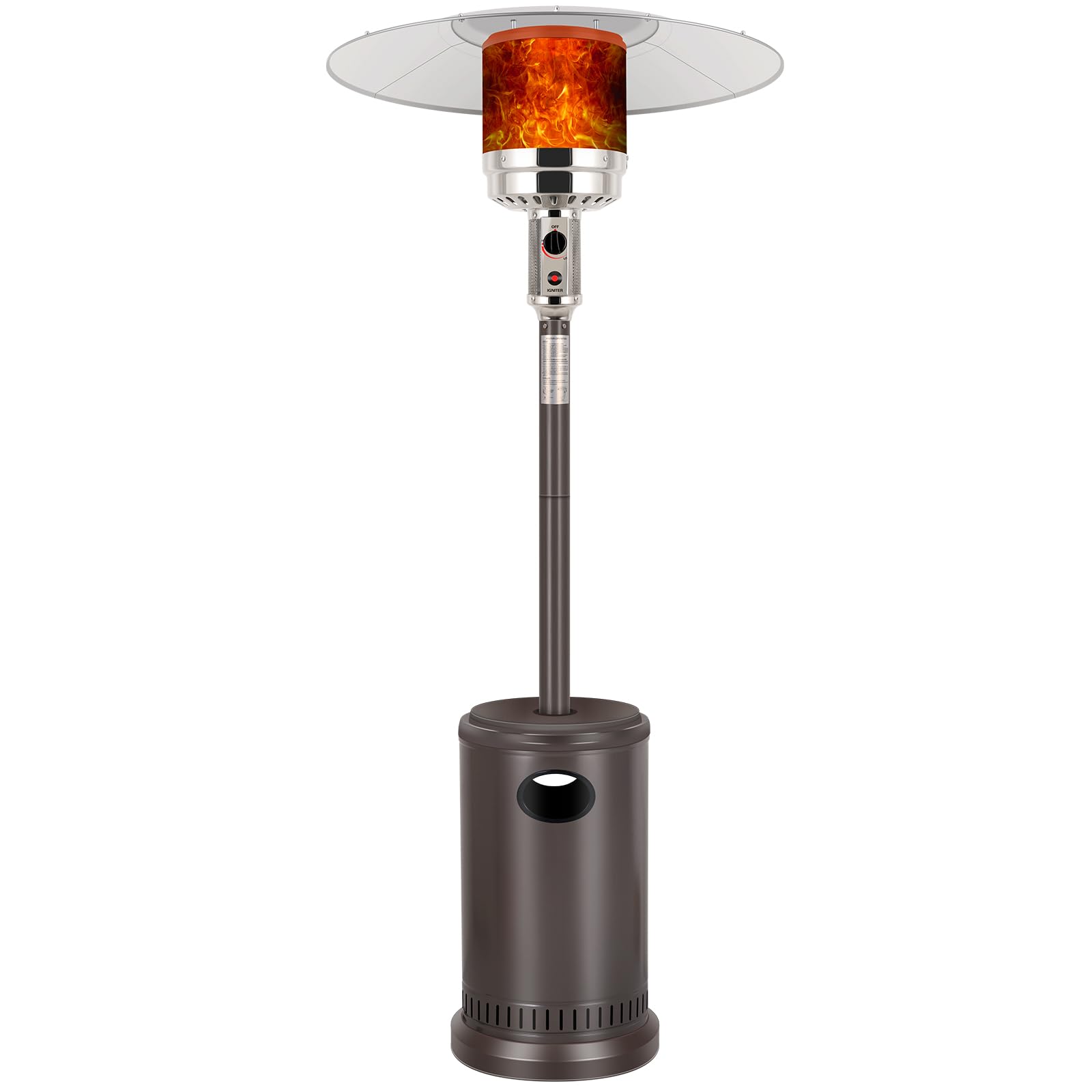 Hykolity 50,000 BTU Patio Heater with Sand Box and Double-Layer Burner